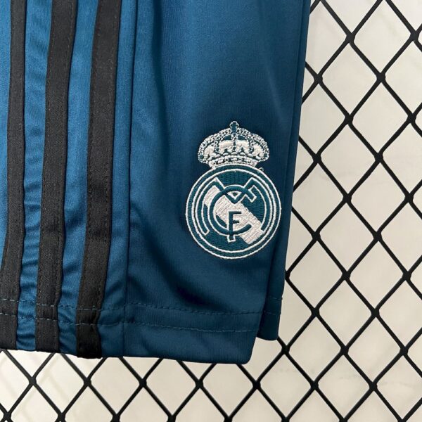 Real Madrid 2017/18 Third Kids Retro Jersey And Shorts - Image 4