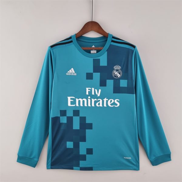 Real Madrid 2017/18 Third Long Sleeves Retro Jersey