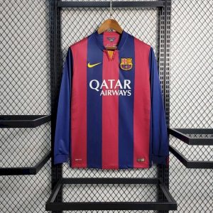 Barcelona 2014/15 Home Long Sleeves Retro Jersey