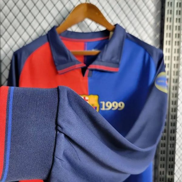 Barcelona 1899/1999 100Th Anniversary Edition Long Sleeves Retro Jersey - Image 9