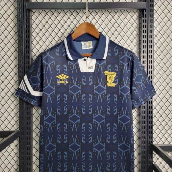 Scotland 1992/93 Home Retro Jersey - Image 4