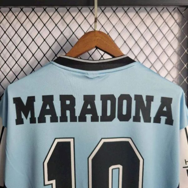 Argentina 2010 Maradona Retirement Commemorative Edition Retro Jersey - Image 7