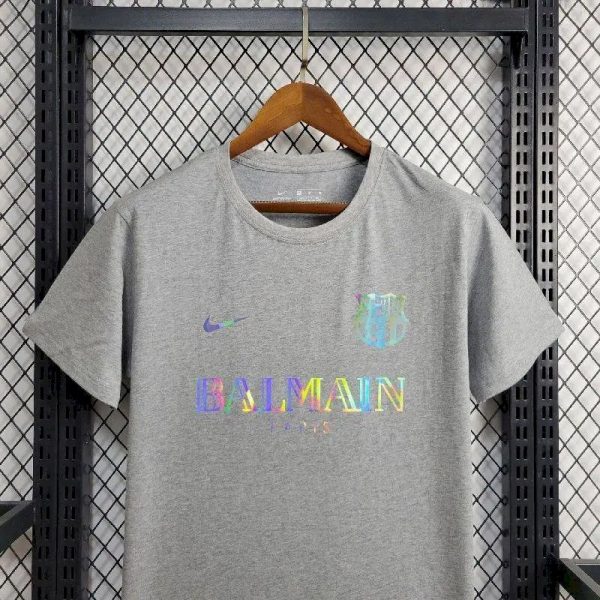 Barcelona 2024/25 Balmain Co-Branded Edition T-Shirt - Image 2
