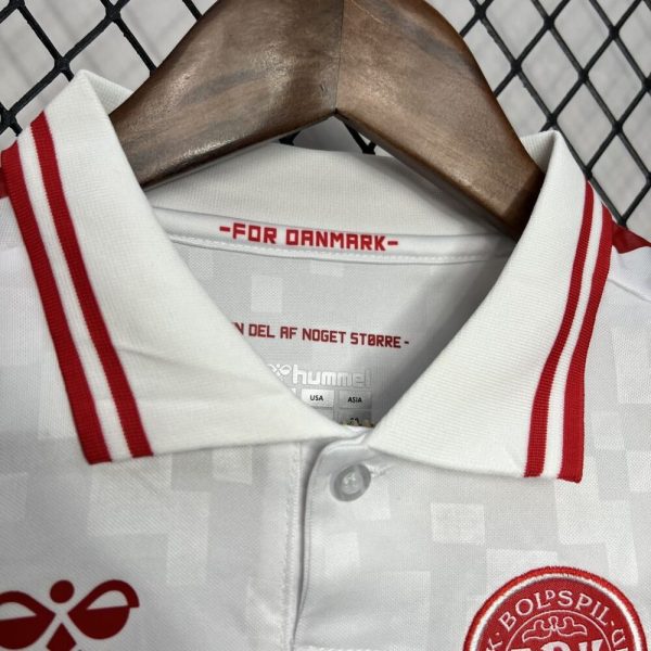 Denmark 2024/25 Euro Away Kids Kit - Image 4