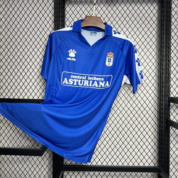 Real Oviedo 1990/91 Home Retro Jersey - Image 8
