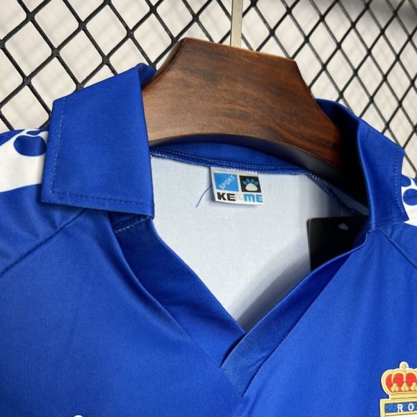 Real Oviedo 1990/91 Home Retro Jersey - Image 4
