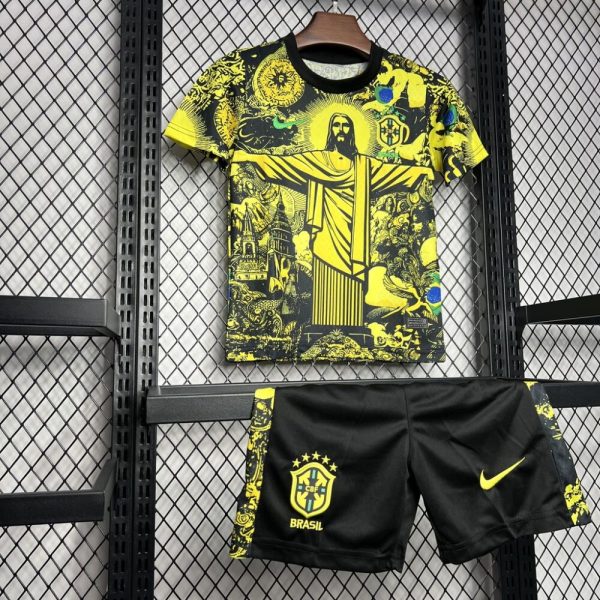 Brazil 2024/25 Special Edition Yellow Kids Kit - Image 3