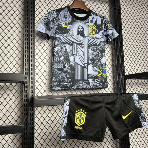 Brazil 2024/25 Special Edition Gray Kids Kit - Image 3