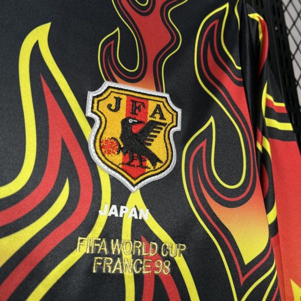 Japan 1998 Goalkeeper Red Flame Retro Jersey - Image 4