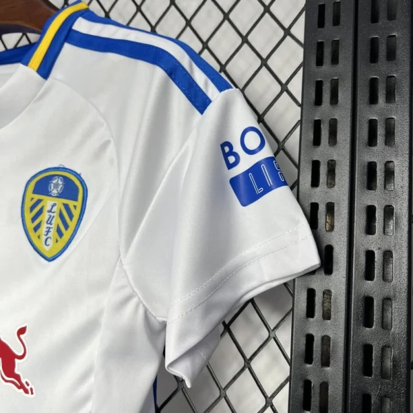 Leeds United F.c. 2024/25 Home Jersey Kids Kit - Image 6