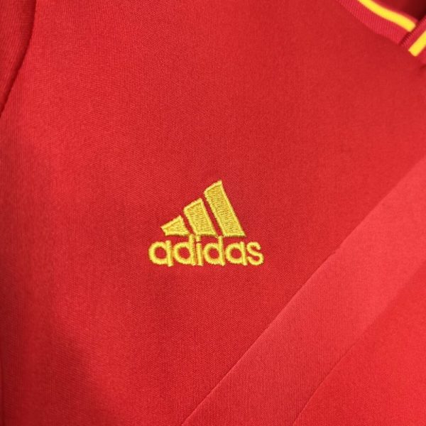 Spain 2012 Home Kids Retro Jersey And Shorts - Image 3