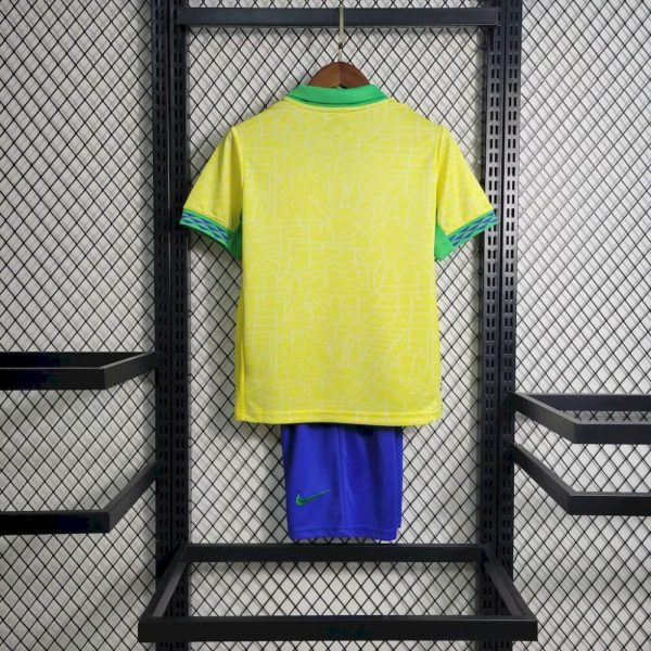 Brazil 2024/25 Home Kids Kit - Image 3