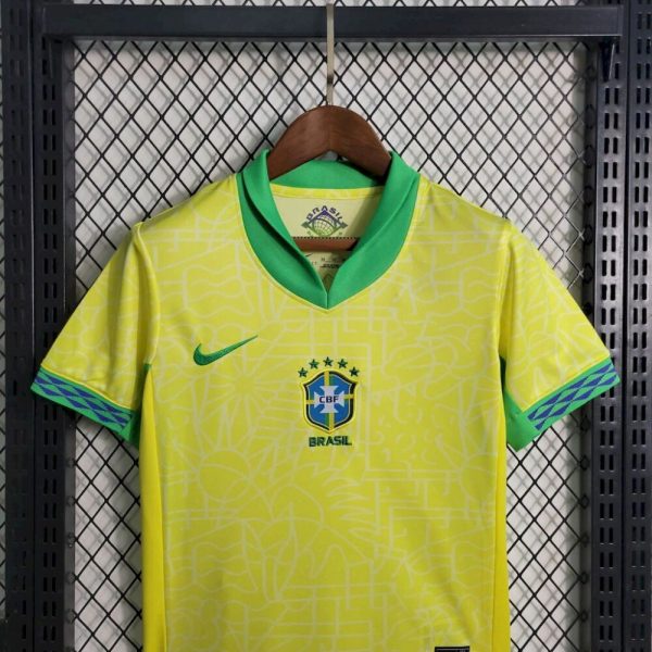 Brazil 2024/25 Home Kids Kit - Image 2