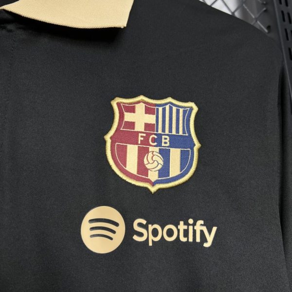 Barcelona 2024/25 Polo Black Jersey - Image 3