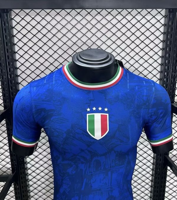 Italy 2024/25 Euro Blue Co-Branded Version Jersey Player Version - Image 3