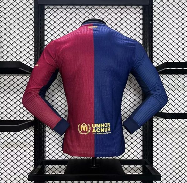 Barcelona 2024/25 Home Long Sleeves Jersey Player Version - Image 2