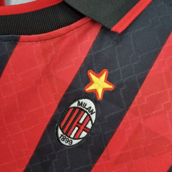 Ac Milan 1995/96 Home Retro Jersey - Image 5