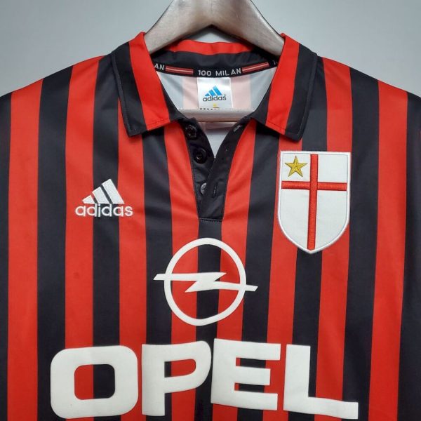 Ac Milan 1999/00 Home Retro Jersey - Image 4