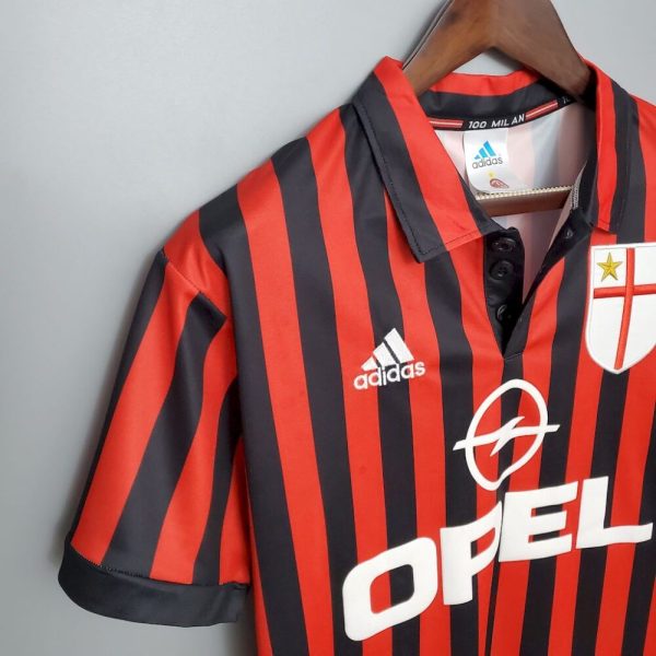 Ac Milan 1999/00 Home Retro Jersey - Image 3
