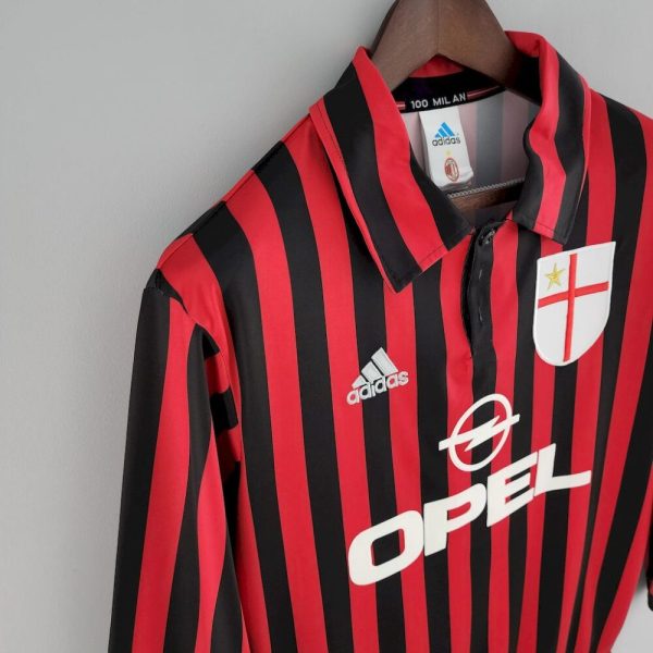 Ac Milan 1999/00 Home Long Sleeves Retro Jersey - Image 10