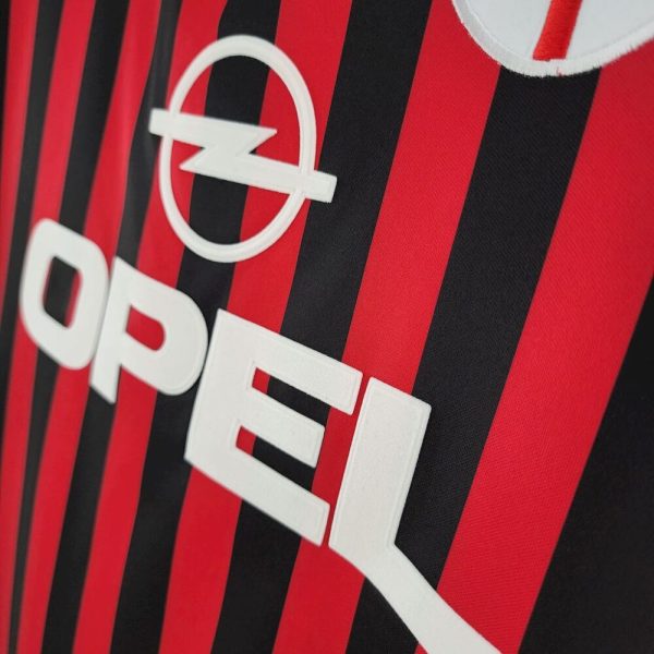 Ac Milan 1999/00 Home Long Sleeves Retro Jersey - Image 8