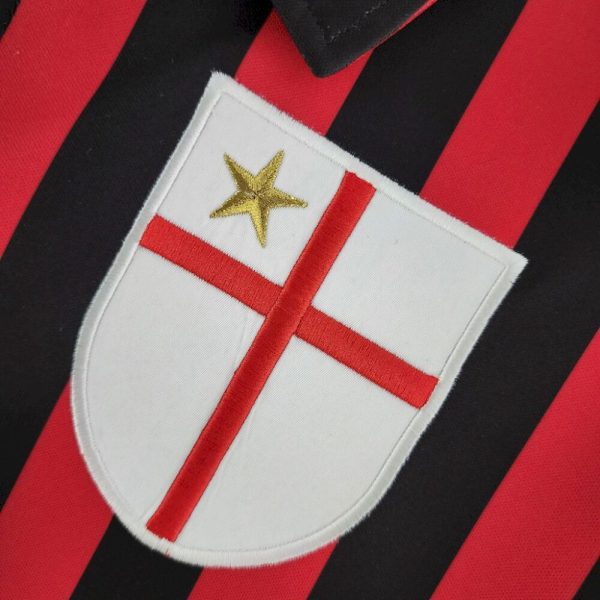 Ac Milan 1999/00 Home Long Sleeves Retro Jersey - Image 5