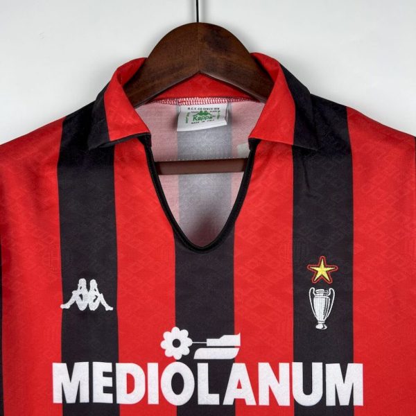 Ac Milan 1988/89 Home Champion Retro Jersey - Image 7
