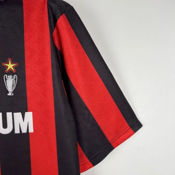 Ac Milan 1988/89 Home Champion Retro Jersey - Image 5