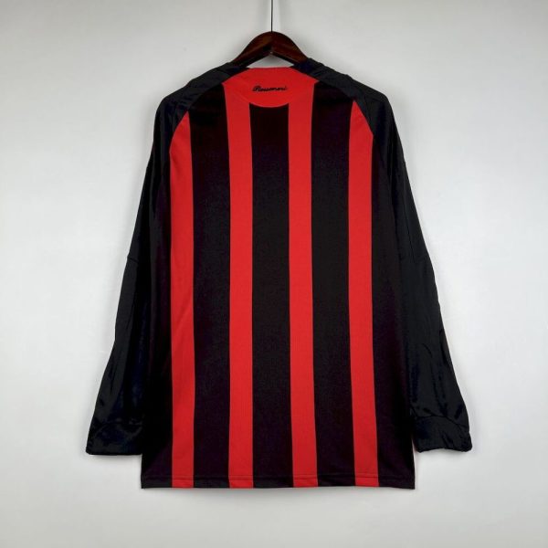 Ac Milan 2008/09 Home Long Sleeves Retro Jersey - Image 2