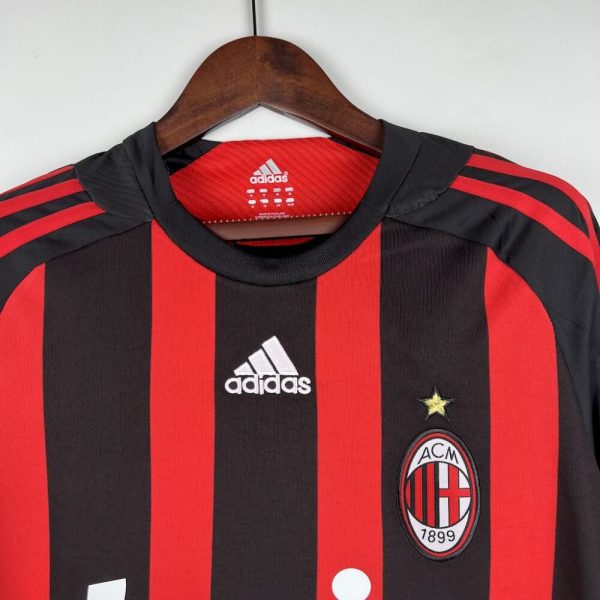 Ac Milan 2008/09 Home Long Sleeves Retro Jersey - Image 7