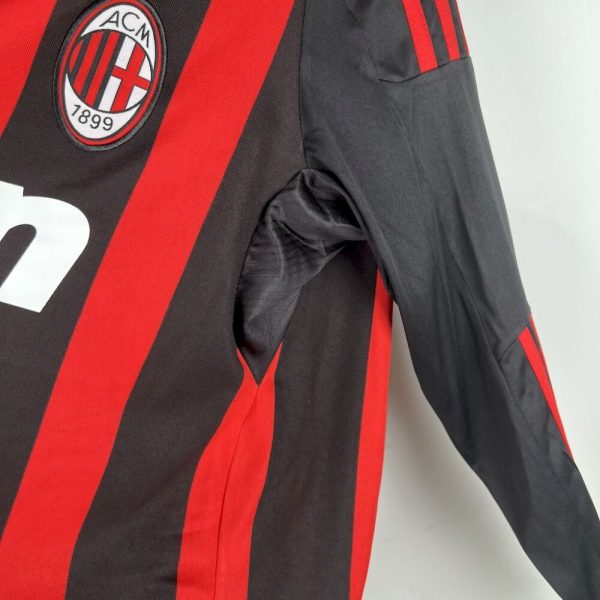 Ac Milan 2008/09 Home Long Sleeves Retro Jersey - Image 6