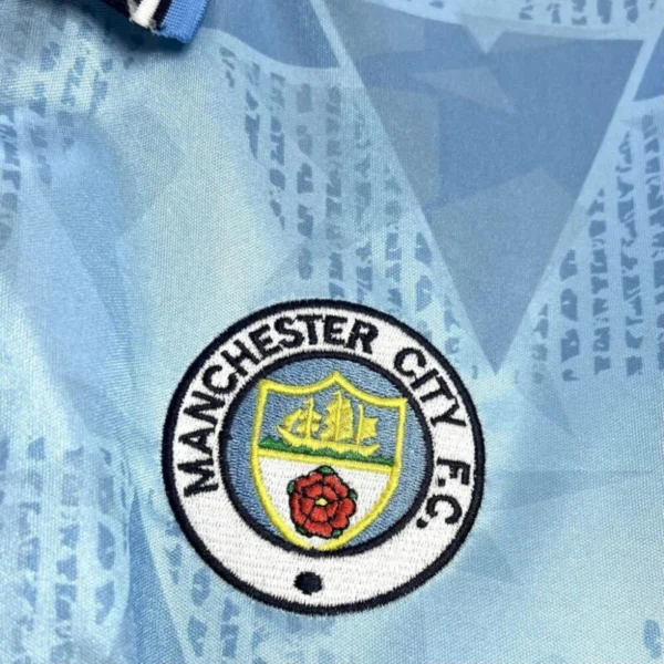 Manchester City 1989/91 Home Retro Jersey - Image 4