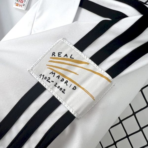 Real Madrid 2001/02 Home Ucl Retro Jersey - Image 3