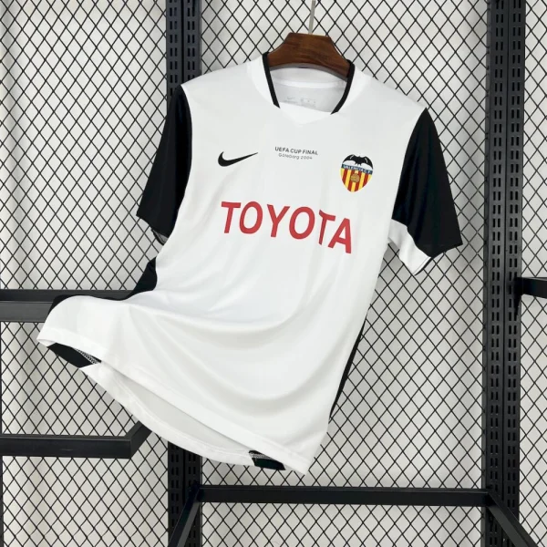 Valencia Cf 2003/2004 Uefa Cup Final Home Retro Jersey