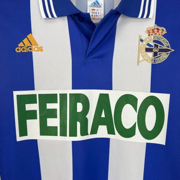 Deportivo De La Coruna 1999/00 Home Retro Jersey - Image 5