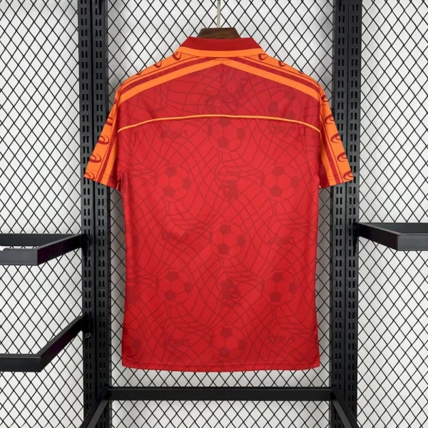 As Roma 1995/96 Home Retro Jersey - Image 2