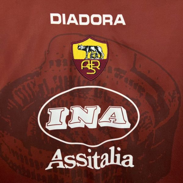 As Roma 1997/98 Home Retro Jersey - Image 4