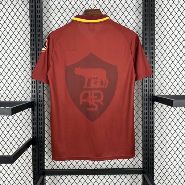 As Roma 1997/98 Home Retro Jersey - Image 2