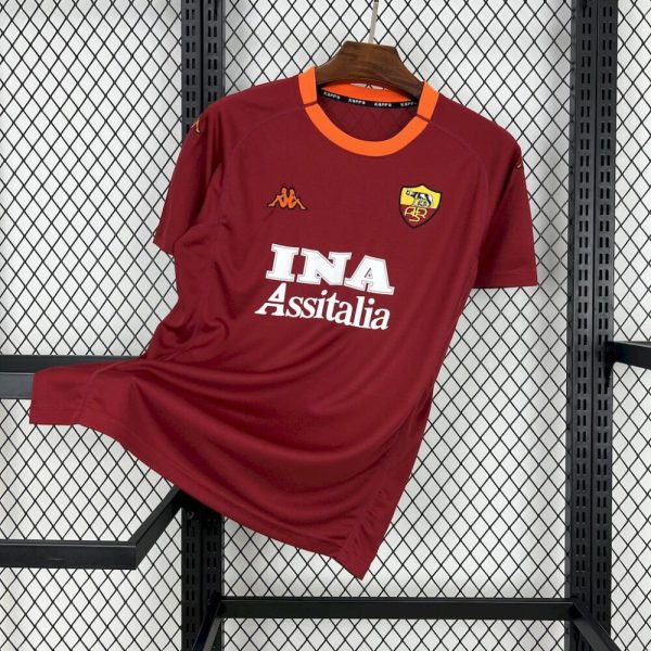 As Roma 2000/01 Home Retro Jersey