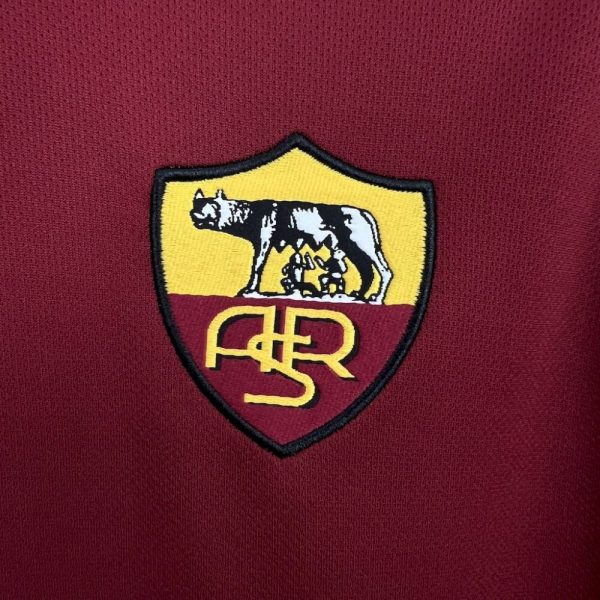 As Roma 2000/01 Home Retro Jersey - Image 7