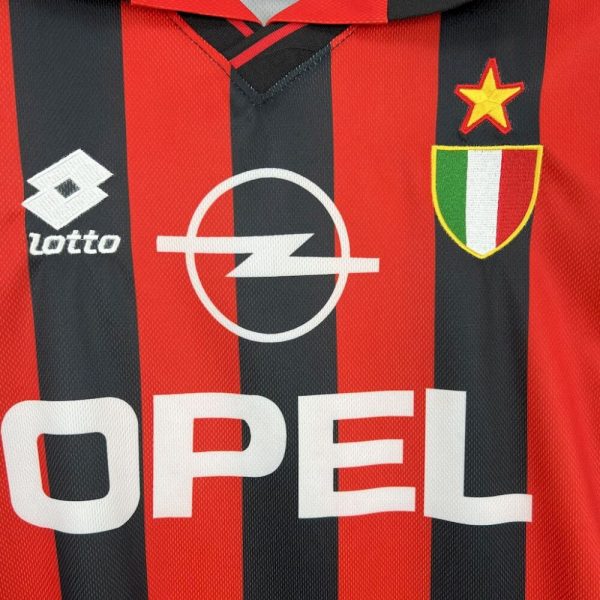 Ac Milan 1996/97 Home Retro Jersey - Image 4