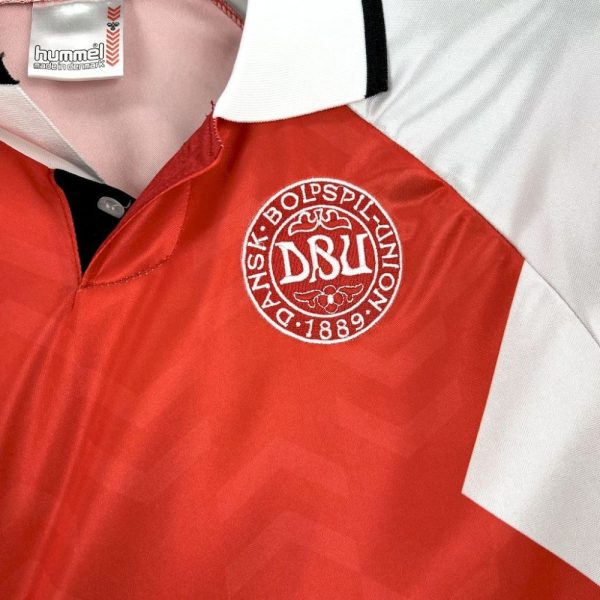 Denmark 1992 Home Retro Jersey - Image 4