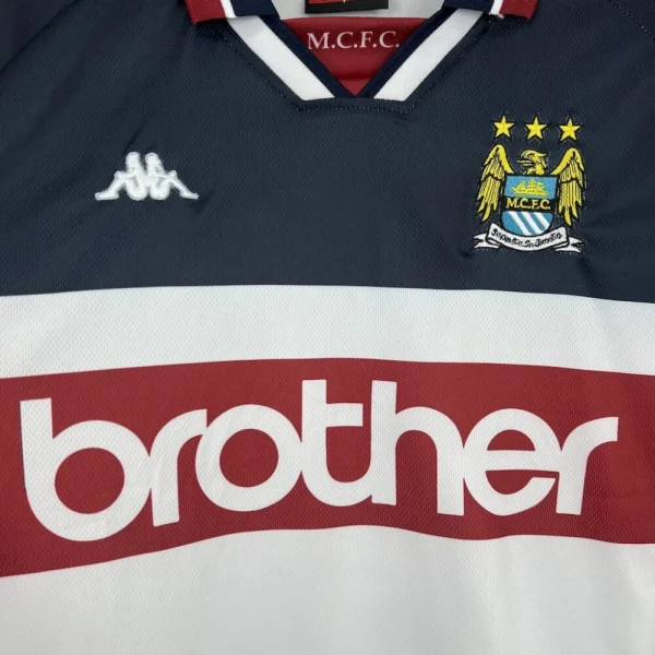 Manchester City 1997/98 Away Retro Jersey - Image 6