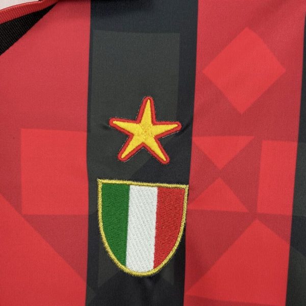 Ac Milan 1993/94 Home Long Sleeves Retro Jersey - Image 5