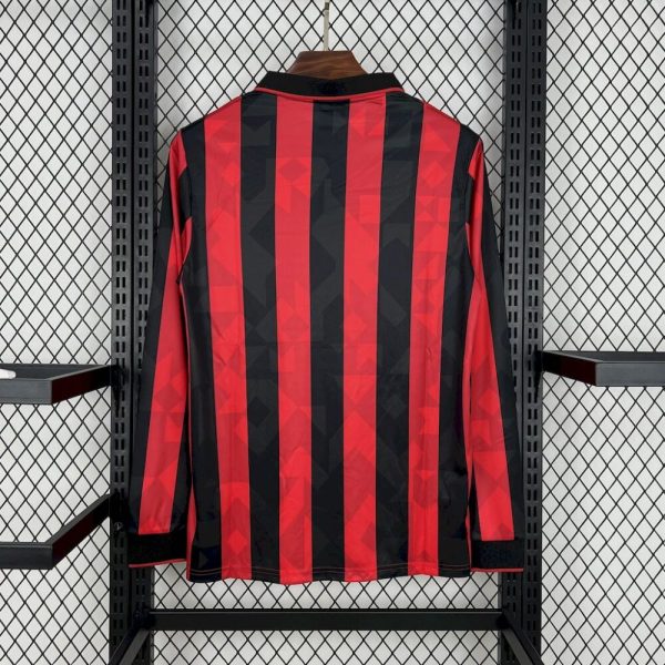 Ac Milan 1993/94 Home Long Sleeves Retro Jersey - Image 2