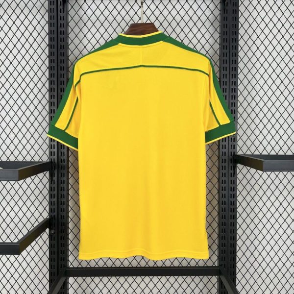 Brazil 1998 Home Retro Jersey - Image 2