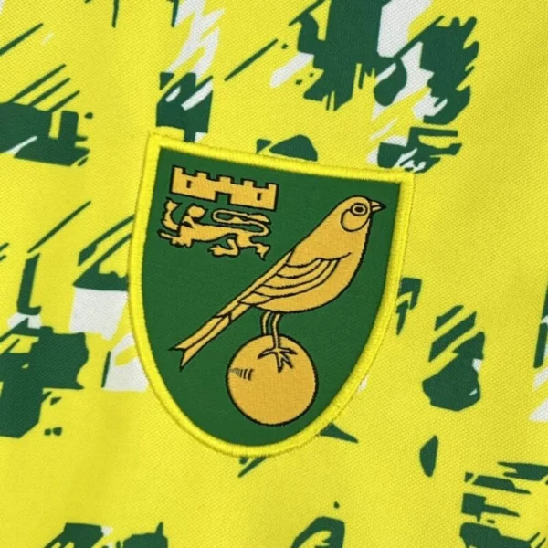 Norwich City Fc 1992/94 Home Retro Jersey - Image 5