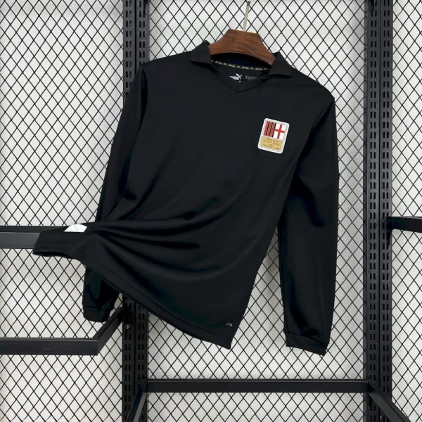 Ac Milan 2024/25 125Th Black Goalkeeper Long Sleeves Retro Jersey