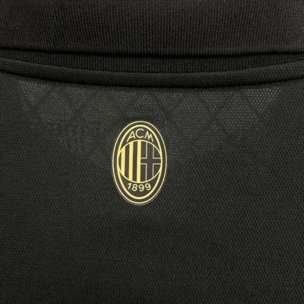 Ac Milan 2024/25 125Th Black Goalkeeper Long Sleeves Retro Jersey - Image 3