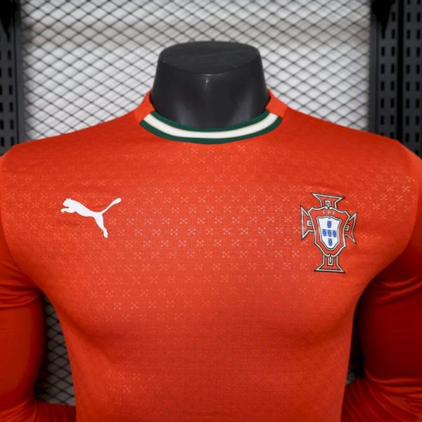 Portugal 2025/26  Home Long Sleeves Jersey Player Version - Image 7